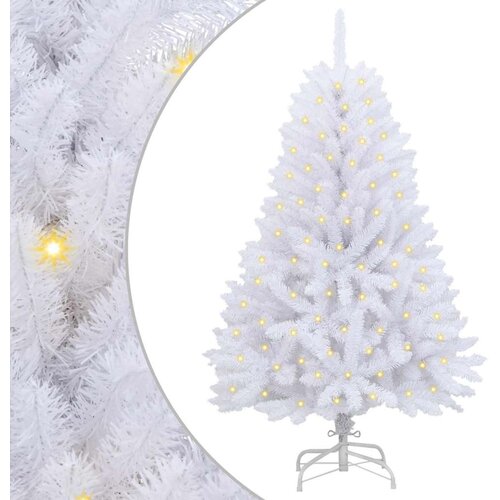  Umjetno božićno drvce Bijelo 150 cm PVC i metal Slike