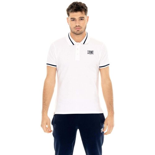 Leone 1947 Polo majice kratki rokavi Man Small Logo Bela Cene