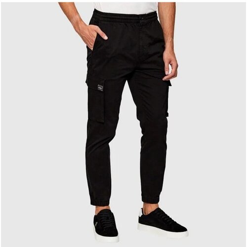 Calvin Klein Jeans Hlače cargo SKINNY ELASTIC TWILL CAR Črna Slike