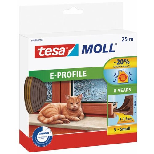 Tesa TESNILNI LEPILNI TRAK GUMA E - PROFIL 4 MM RJAVO 25 M X 9 MM Cene