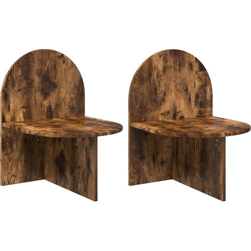  Noćni ormarić 2 pcs Dimljeni hrast 48 x 49 x 65 cm Cijene
