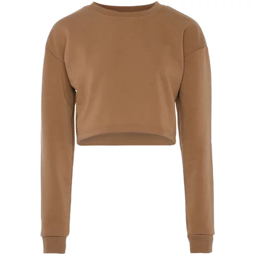 BLONDA Sweater majica boja devine dlake (camel)