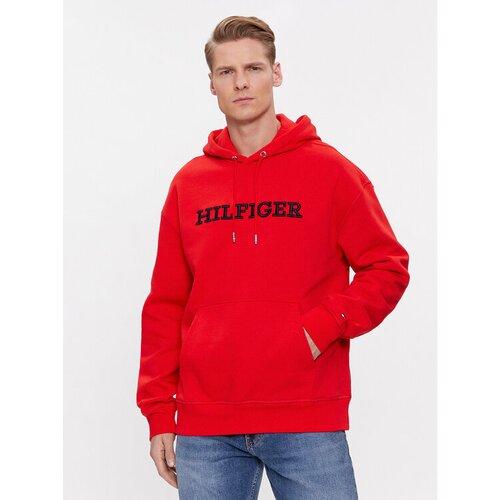 Tommy Hilfiger Jopa Monotype Embro MW0MW33062 Rdeča Regular Fit Slike