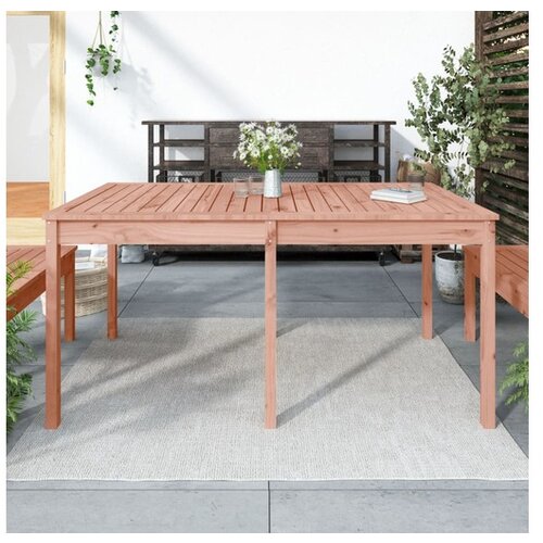 VidaXL Vrtna miza 159,5x82,5x76 cm trden les douglas Slike