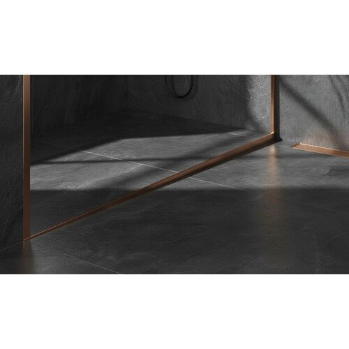 REA Bath Letva za tu&amp;scaron; kabinu 120cm Brush Copper Slike