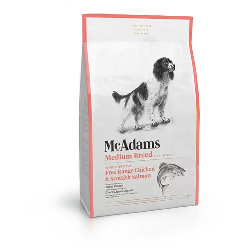 McAdams hrana za pse srednjih rasa - free range chicken & salmon 10kg Slike