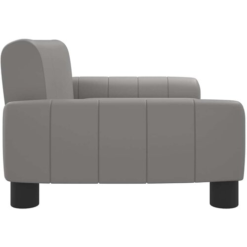  Krevet za pse sivo 70 x 45 x 30 cm od umjetne kože Slike