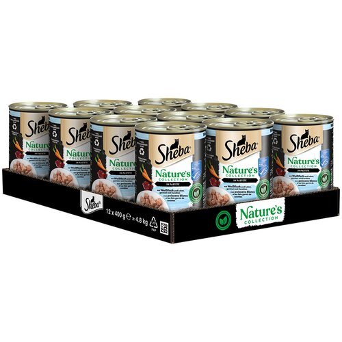 Sheba Nature's Collection 12 x 400 g - Bela riba in jetra s korenjem Cijene