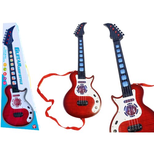  Električna gitara za djecu Lagane melodije - crvena Cene