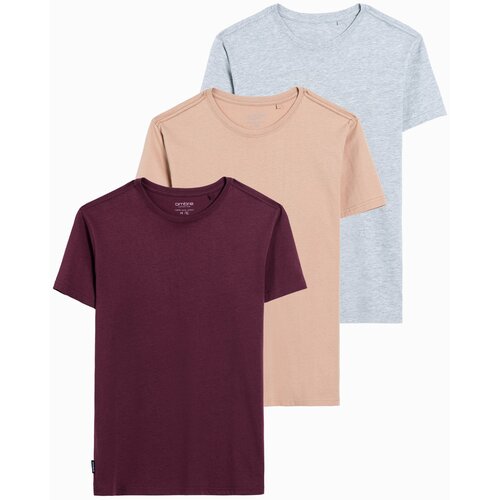 Ombre BASIC 3-pack cotton t-shirt set Cene