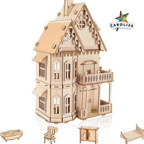 WOODCRAFT 3D DRVENA PUZZLA - GOTSKA VILA Cene