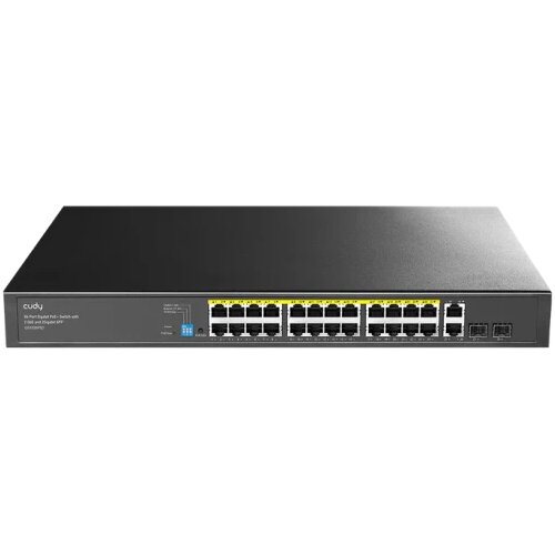 Cudy Svič 10/100/1000 24-port GS1026PS2/24 PoE+/2x Uplink/2x SFP/300W Cene