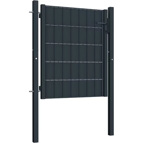  Vrata za ogradu od čelika 100 x 101 cm antracit