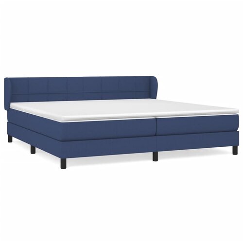 Maison Chic Box spring postelja - Vzmetna postelja z vzmetnico modra 200x200 cm blago SL928, (21889882) Cene