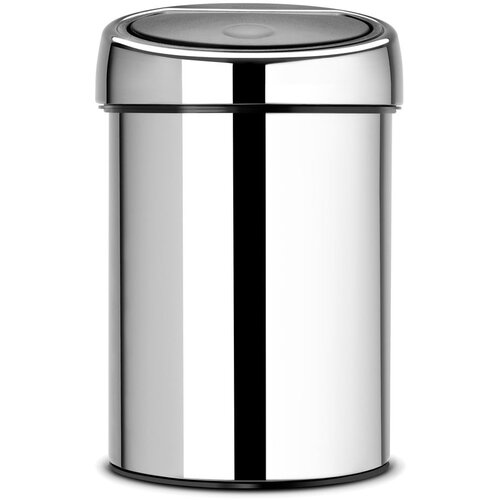 Brabantia Jeklen ko&amp;scaron; za smeti na dotik v sijajno srebrni barvi 3 l Touch Bin &amp;ndash; Slike