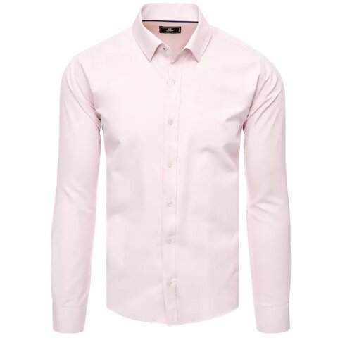 DStreet Elegant light pink men&amp;#039;s shirt Slike