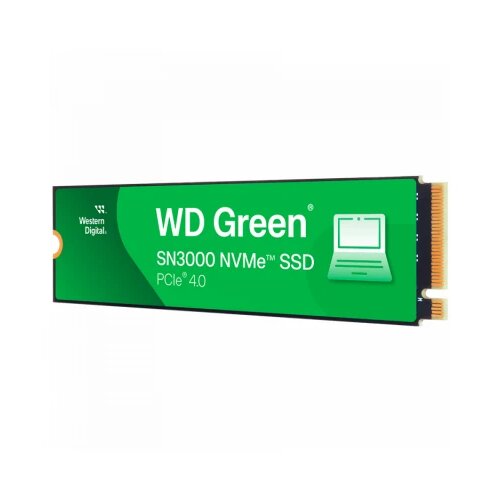 Western Digital SSD WD Green SN3000 NVMe (M.2 2280, 2TB, PCIe Gen4x4) BULK PACK (216 UNITS) Slike