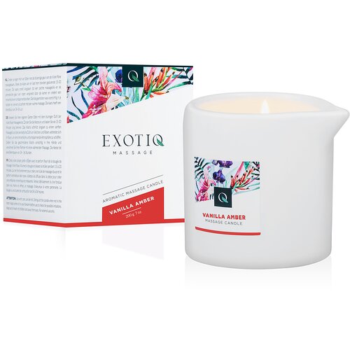 Exotiq masažna svijeća vanilla amber, 200g Slike