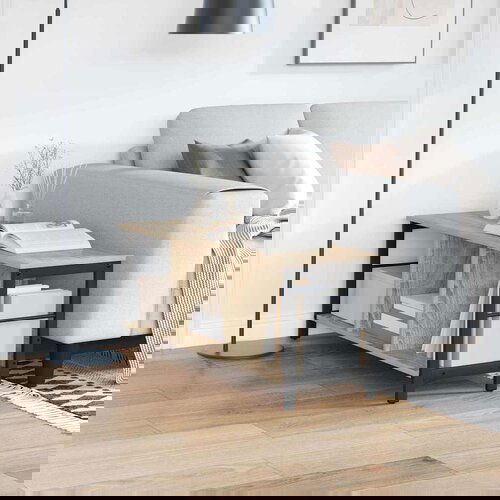 vidaXL Polica Sonoma hrast 102 x 32 x 40,5 cm Konstruirano drvo Cijene