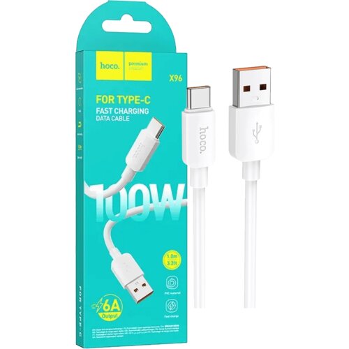 hoco. USB kabel za pametni telefon, USB-A v Type C, 100W, bela - X96 Hyper, 100W, White Cene