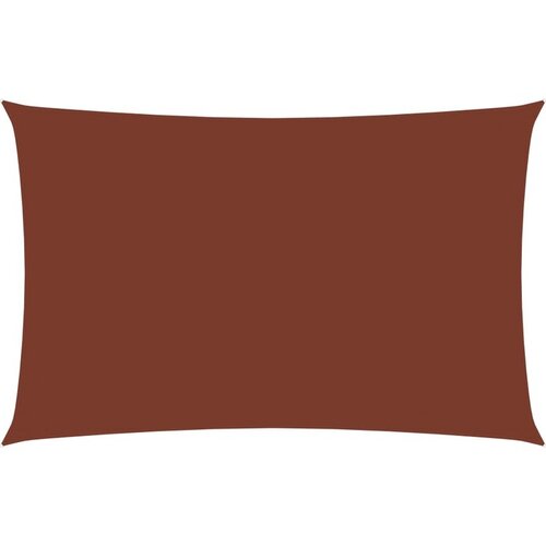 VidaXL Jedro protiv sunca od tkanine pravokutno 2 5 x 5 m terakota Slike