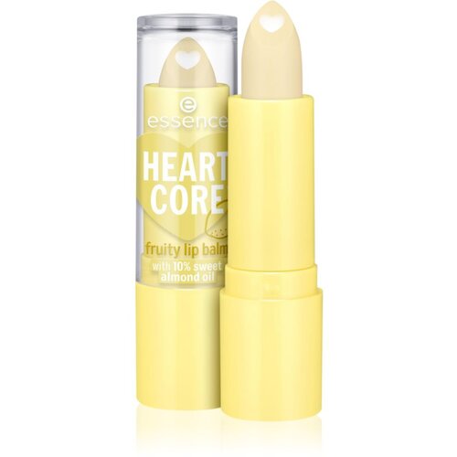 Essence Heart Core Fruity Lip Balm negovalen balzam za ustnice 3 g odtenek 04 Lucky Lemon Slike