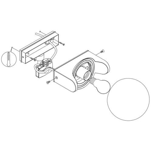 Eglo 99573 - Spoljno zidno svetlo sa senzorom RUBIO 1xE27/15W/230V IP44 Slike