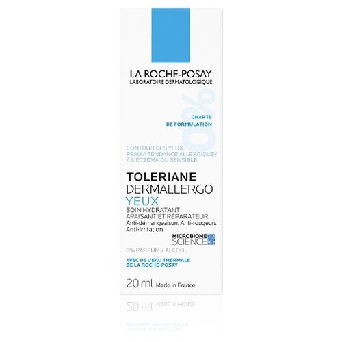 La Roche Posay Toleriane Dermallergo hidratantna i umirujuća krema za okoloočno područje 20 ml Slike
