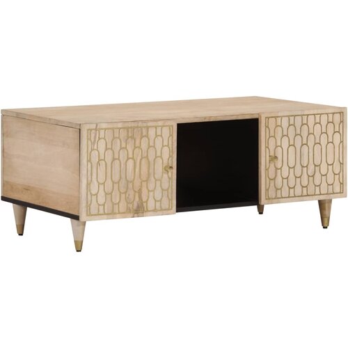 vidaXL Klubska mizica 100x54x40 cm trden mangov les Cene