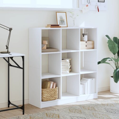  Regal za knjige bijeli 102 x 32 x 108 cm od konstruiranog drva Slike