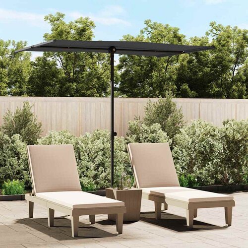  Vrtni suncobran s aluminijskim stupom 2 x 1,5 m crni Cijene