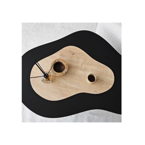 Hanah home Club sto Melted, 105x35x65 cm, Bež-crni Slike