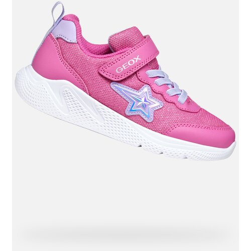 Geox Pink Girls Sneakers Sprintye - Girls Slike