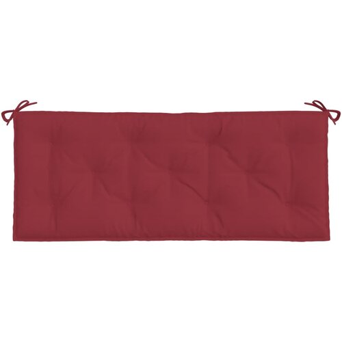  Jastuk za vrtnu klupu boja vina 120 x 50 x 7 cm tkanina Oxford Slike