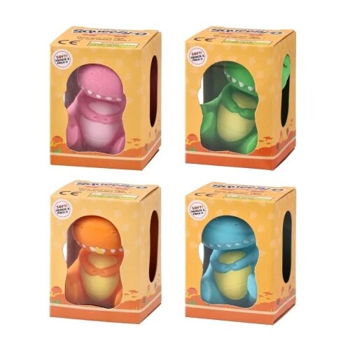 Ozzo Squeezy dino, gumena igračka, neon dinosaurus, miks Cene