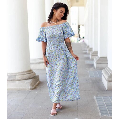 UR/CEO Blue floral maxi dress Calabrese Slike