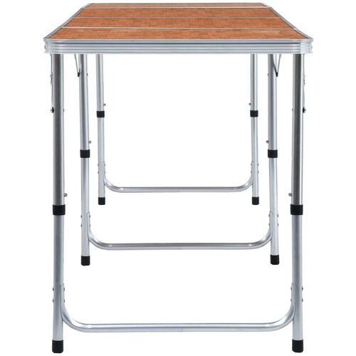 VidaXL Sklopivi stol za kampiranje aluminijski 240 x 60 cm Slike