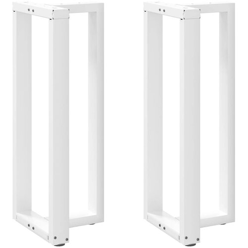 VidaXL Noge za barsko mizo v obliki črke T, 2 kosa, bele barve, 50 x 35 x (100&amp;ndash;101) cm, jeklo Slike