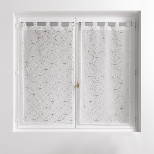 Douceur d intérieur Bijele/sive prozirne zavjese u setu 2 kom 60x90 cm Olympia – Cijene