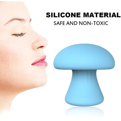 Sex HD Mushroom - punjivi masažer za lice (plavi) Slike