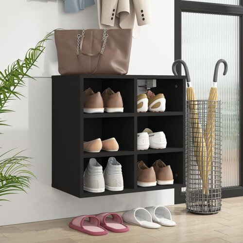 The Living Store Omarica za čevlje črna 52,5x30x50 cm - Omarica Za Čevlje, (21429970) Slike