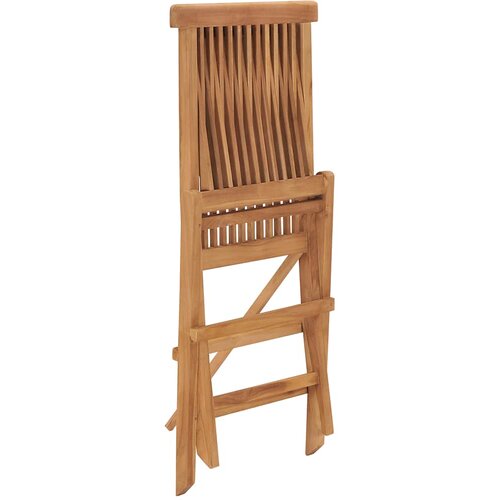  Sklopive vrtne stolice 2 kom od masivne tikovine Slike