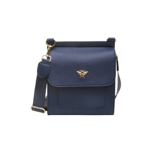 Fancy Metal Goods Ltd Alice Wheeler - Torba - Bloomsbury, Navy, Cross body Cene