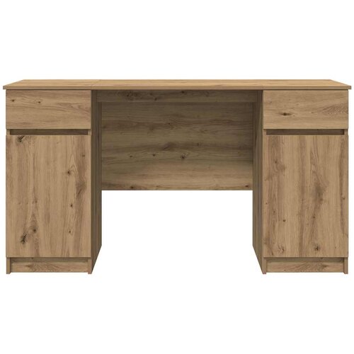  Stol s policom hrast artisan 140 x 49 x 76 cm Konstruirano drvo Slike