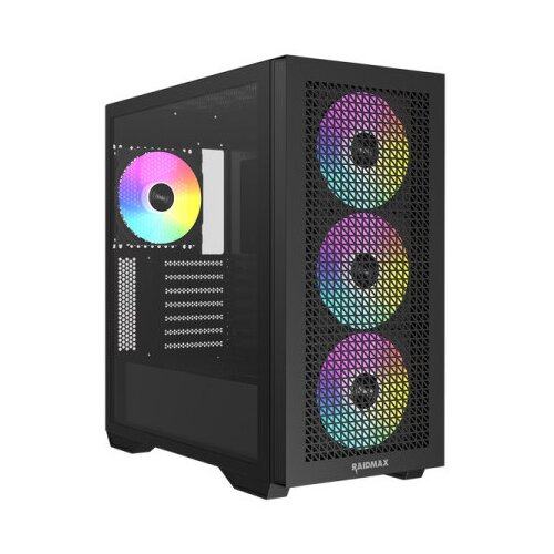 Raidmax kućište Meshiah X605 Full Tower 4 x ARGB fan/Crni/X605TBF BK Cene