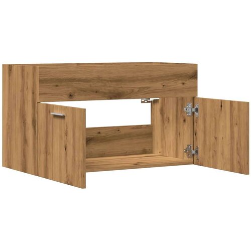 vidaXL Omarica za umivalnik artisan hrast 100x38,5x45 cm inž. les Cene