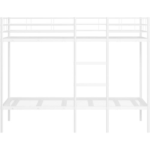  Krevet na kat bez madraca bijeli 90x200 cm čelik Slike