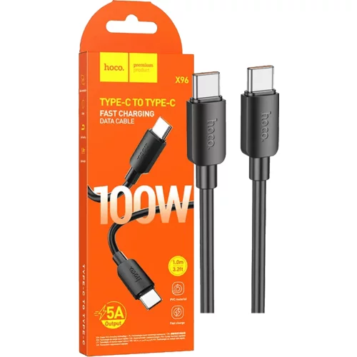 Hoco hoco. USB kabl za smartphone, type C, 100W, crna - X96 Hyper, 100W, Black