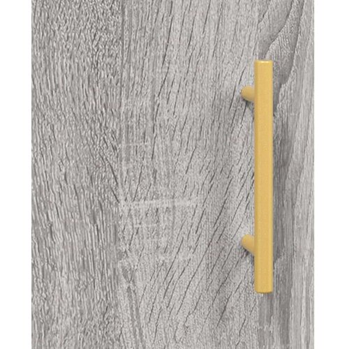 VidaXL Visoka komoda siva sonome 34 5x34x180 cm od konstruiranog drva Slike