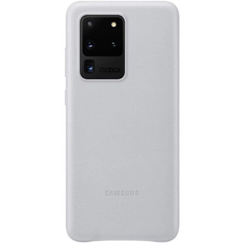 Samsung original usnjen ovitek ef-vg988lse za galaxy s20 ultra - zaščita zadnjega dela - srebrn Cene